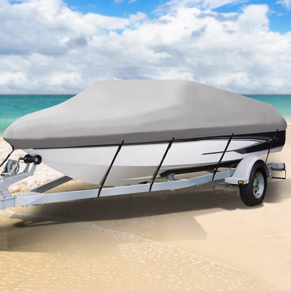 Seamanship 600D Trailerable Boat Cover – Fits 16ft to 18.5ft Vessels Marine Grade