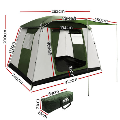Weisshorn 6-Person Camping Tent – Family Dome Shelter for Hiking & Outdoor Adventures