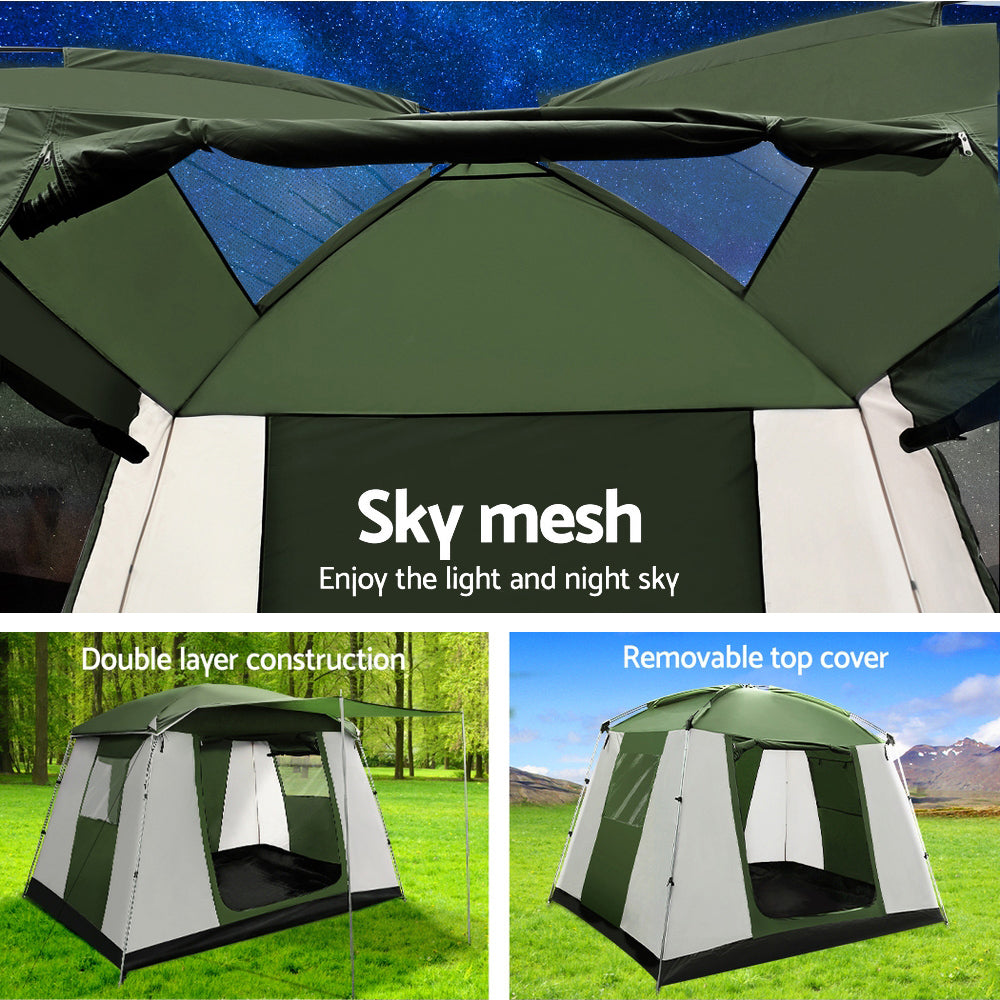 Weisshorn 6-Person Camping Tent – Family Dome Shelter for Hiking & Outdoor Adventures