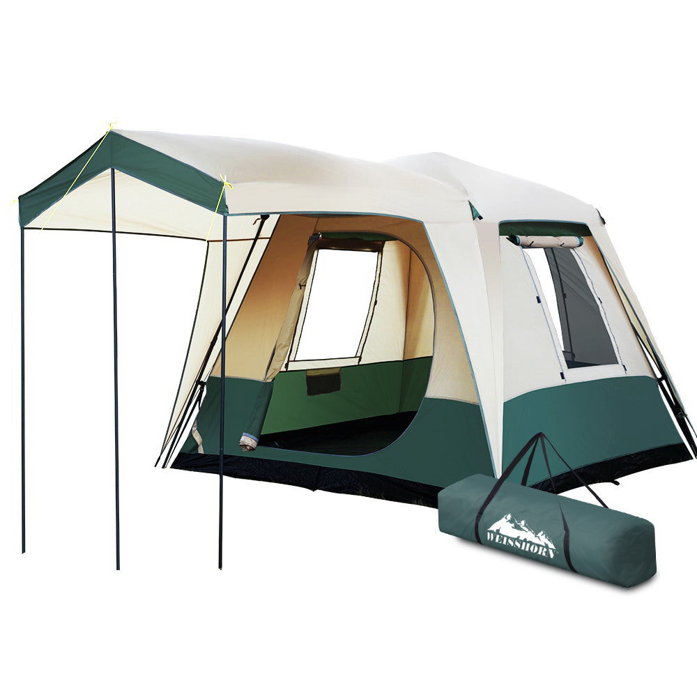 Weisshorn 4 Person Instant Up Camping Tent Pop Up Family Hiking Dome Shelter