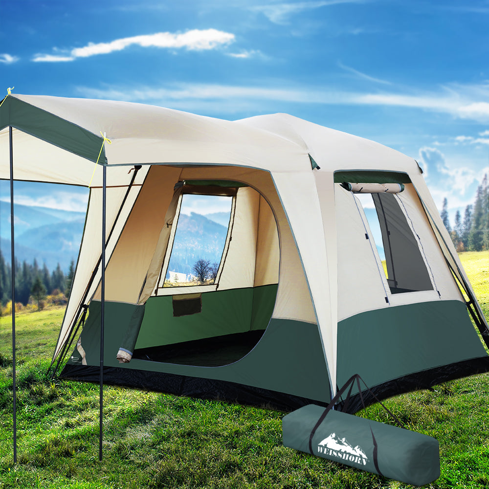 Weisshorn 4 Person Instant Up Camping Tent Pop Up Family Hiking Dome Shelter