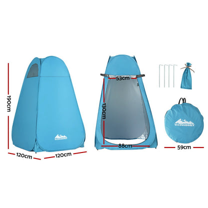 Weisshorn Pop Up Shower Toilet Tent Camping Privacy Change Room Outdoor