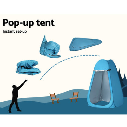 Weisshorn Pop Up Shower Toilet Tent Camping Privacy Change Room Outdoor