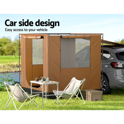 Weisshorn 2x2m SUV Side Awning Tent – Portable Camping Canopy for Car, 4WD & Outdoors