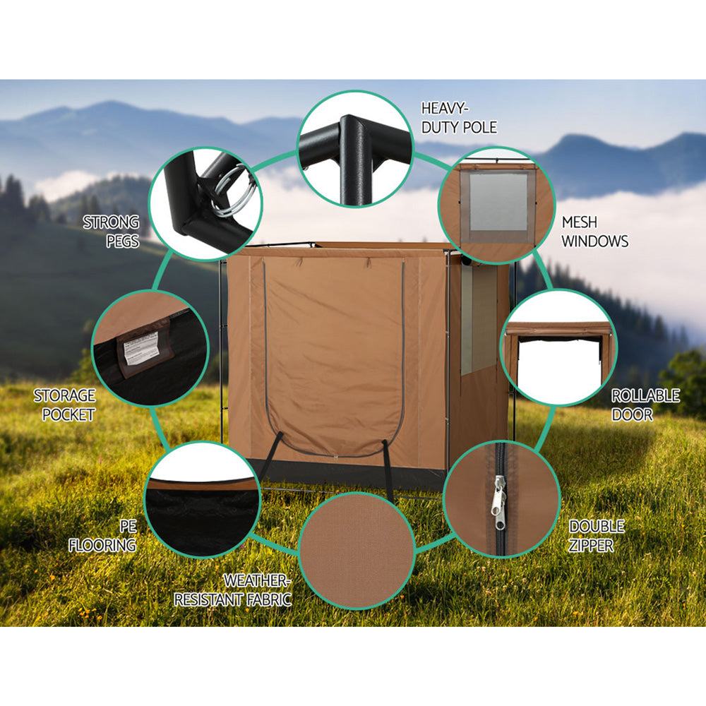 Weisshorn 2x2m SUV Side Awning Tent – Portable Camping Canopy for Car, 4WD & Outdoors