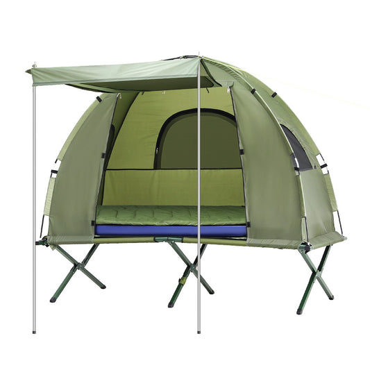 Weisshorn 5-in-1 Camping Tent Cot – 1-Person Bed with Air Mattress & Sleeping Bag