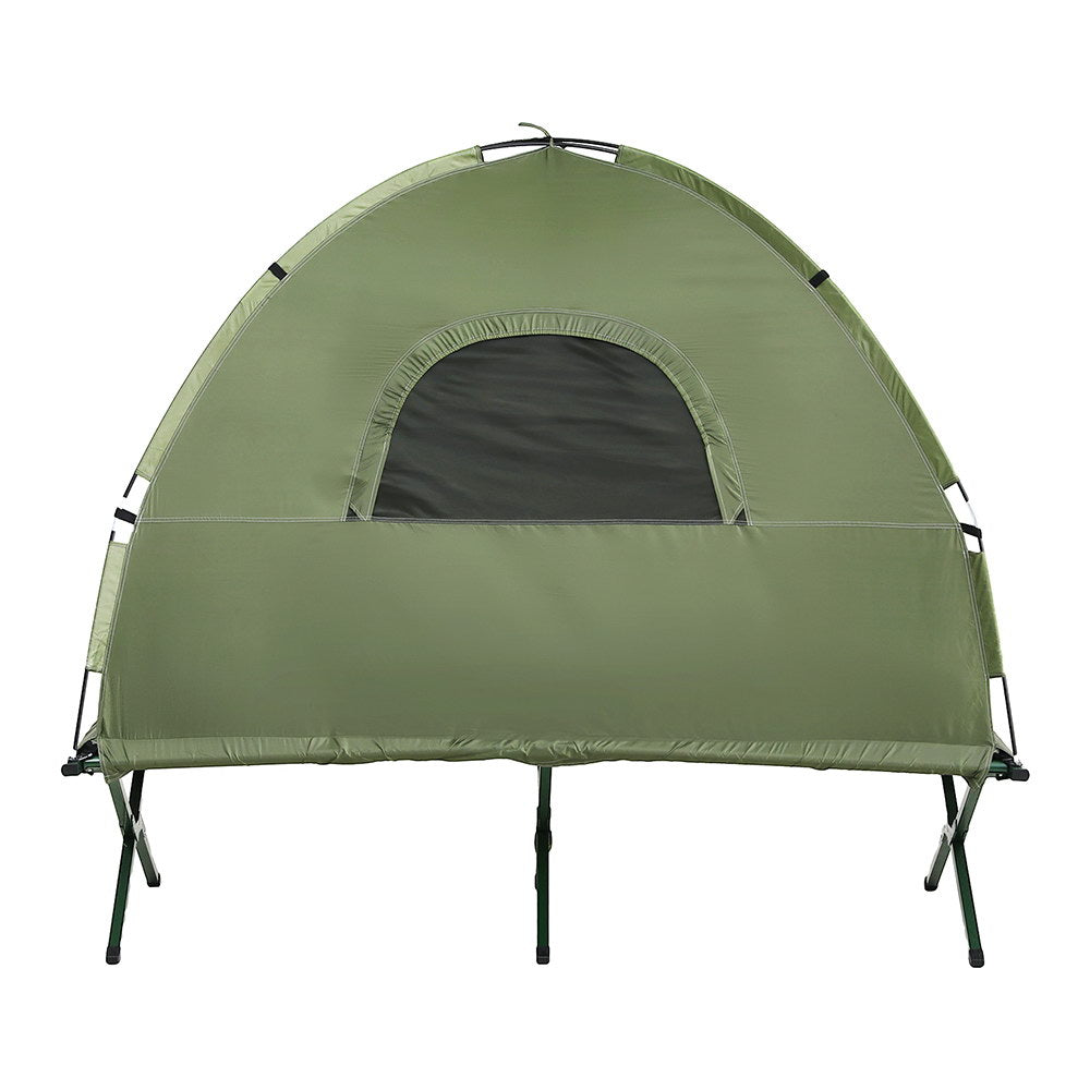 Weisshorn 5-in-1 Camping Tent Cot – 1-Person Bed with Air Mattress & Sleeping Bag