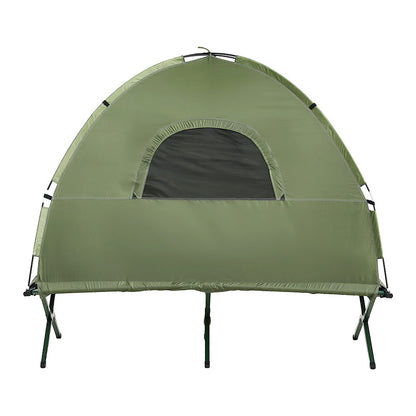Weisshorn 5-in-1 Camping Tent Cot – 1-Person Bed with Air Mattress & Sleeping Bag