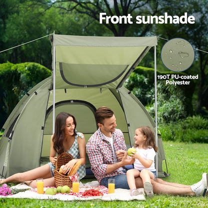 Weisshorn 5-in-1 Camping Tent Cot – 1-Person Bed with Air Mattress & Sleeping Bag