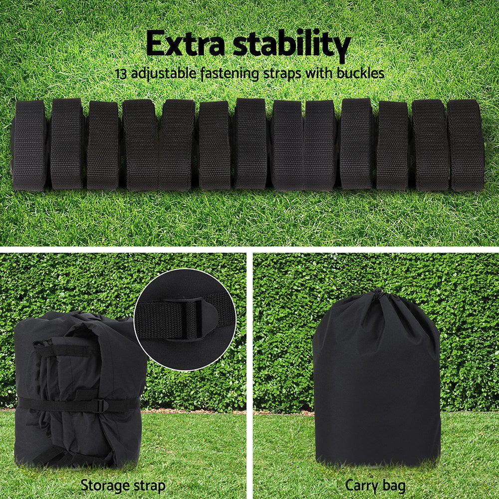 Seamanship 19–21ft Heavy Duty Trailerable Boat Cover – 600D Marine Grade Black
