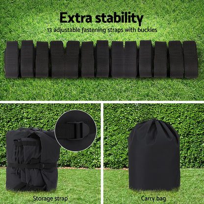 Seamanship 19–21ft Heavy Duty Trailerable Boat Cover – 600D Marine Grade Black