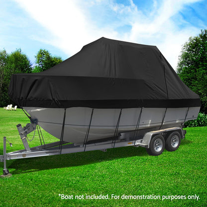 Seamanship 19–21ft Heavy Duty Trailerable Boat Cover – 600D Marine Grade Black