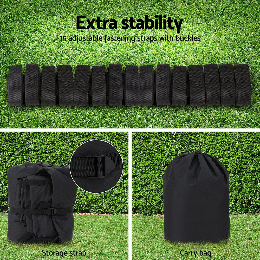 Seamanship Boat Cover 25-27ft Heavy Duty 600D Marine Grade Trailerable Black