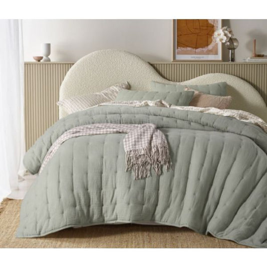 Hugo Sage Coverlet by Vintage Design Homeware King