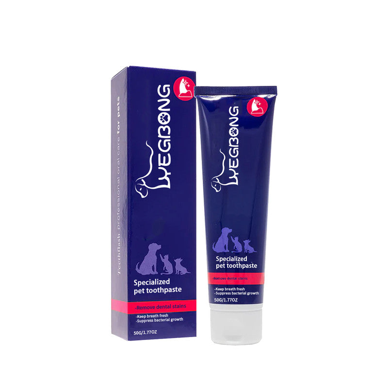 Yegbong Pet Oral Cleaning Paste, Cat and Dog Cleaning Oral Malodour, Tartar, and Stains, Whitening Tooth