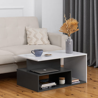 VALENCIA COFFEE TABLE - OAK/GHITE