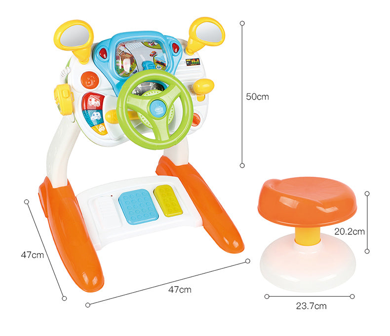 Baby Sensory Driving Simulation Toy – Interactive Play with Music & Light Effects