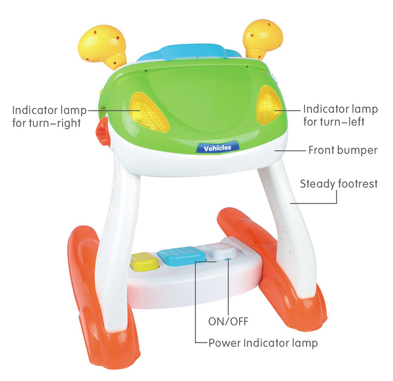 Baby Sensory Driving Simulation Toy – Interactive Play with Music & Light Effects