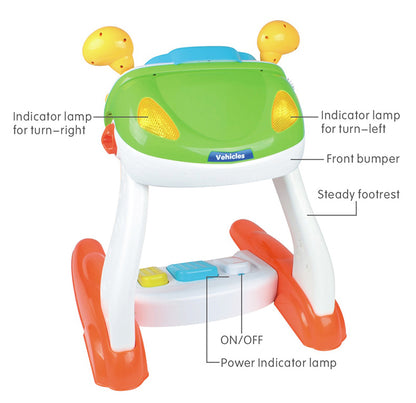 Baby Sensory Driving Simulation Toy – Interactive Play with Music & Light Effects