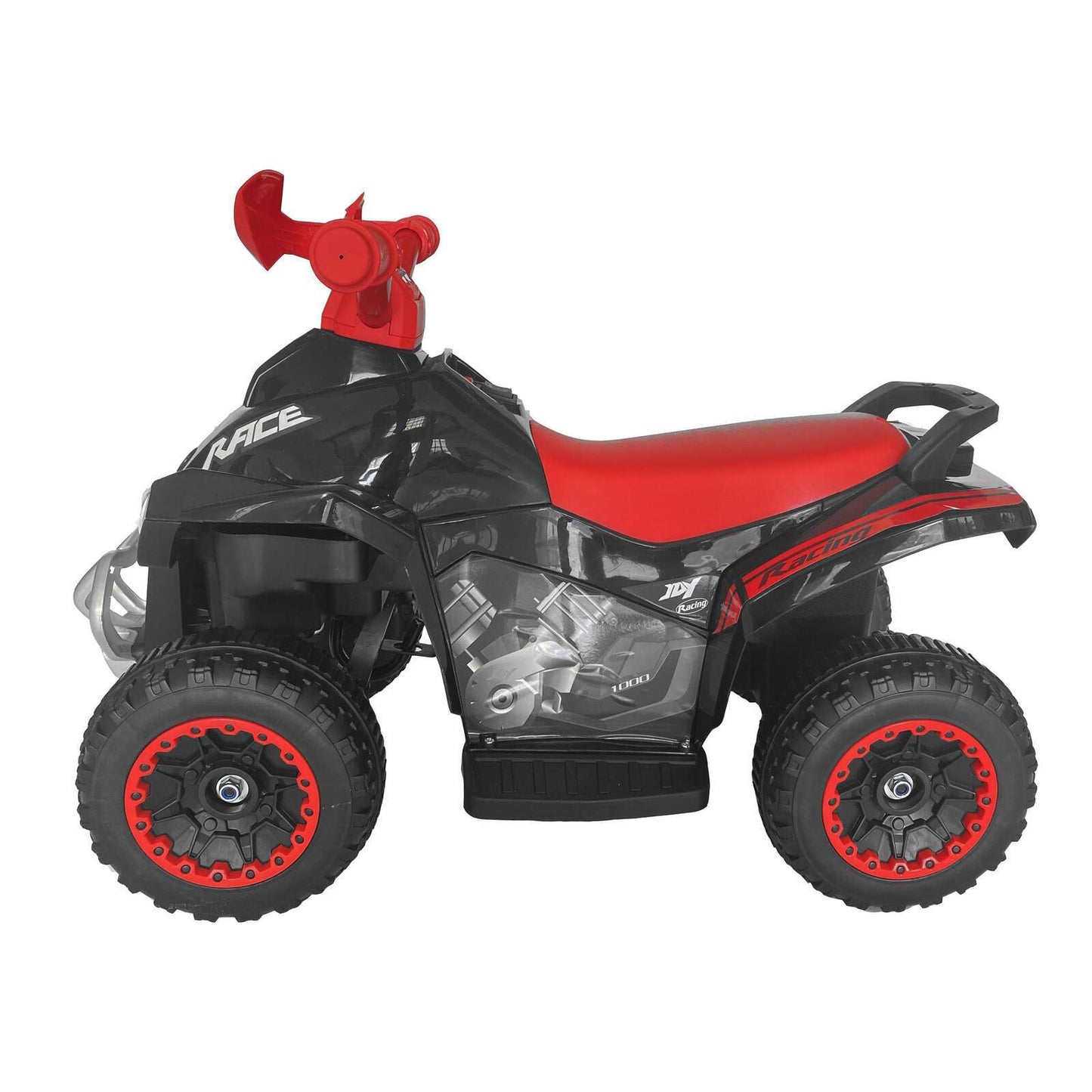 Kids Ride-On Quad ATV – Black 4-Wheel Electric Vehicle Up to 3km/h