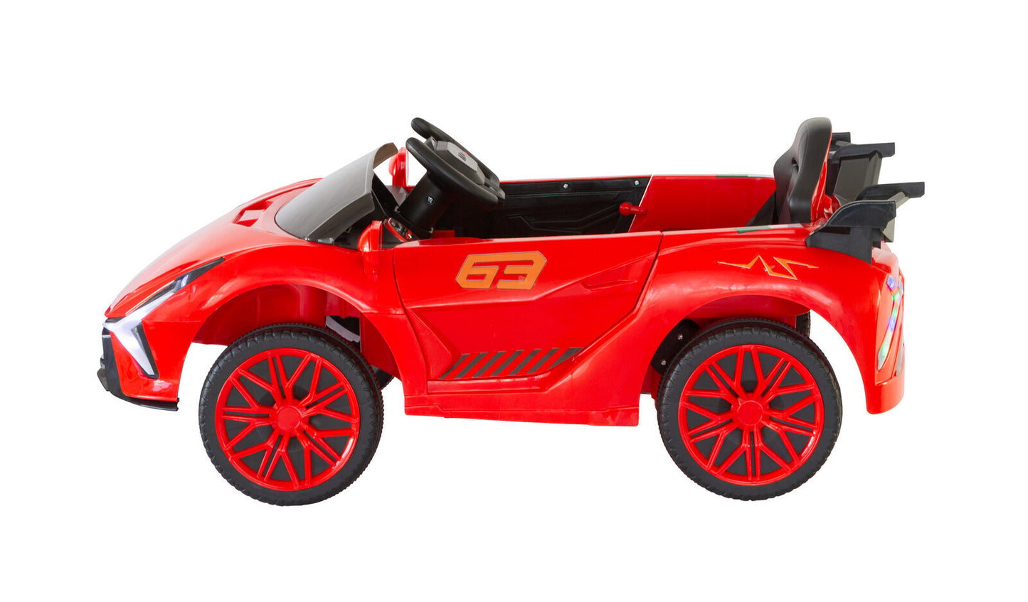 Ferrari-Inspired 12V Kids Ride-On Car – Red Electric Vehicle with Remote Control