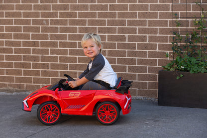 Ferrari-Inspired 12V Kids Ride-On Car – Red Electric Vehicle with Remote Control