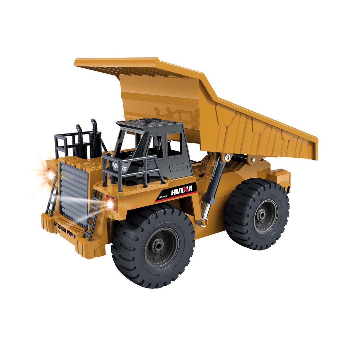 Remote Control Dump Truck – 6-Channel RC Construction Vehicle with Alloy Bucket & Driving Cab