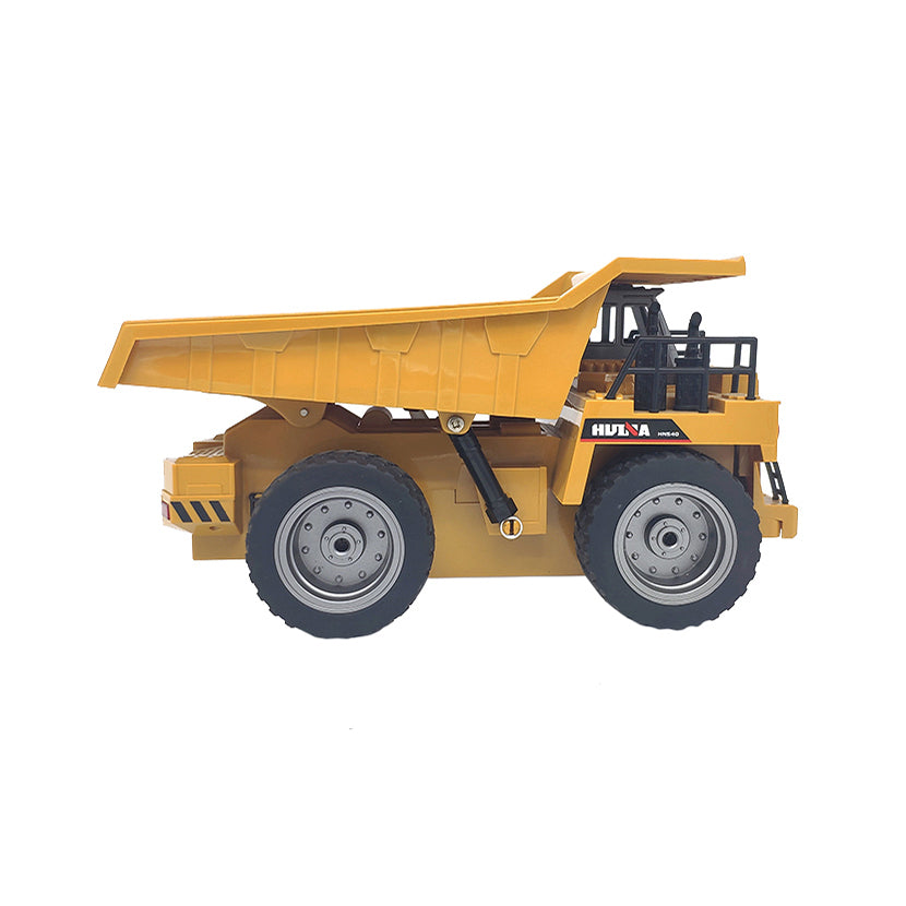 Remote Control Dump Truck – 6-Channel RC Construction Vehicle with Alloy Bucket & Driving Cab