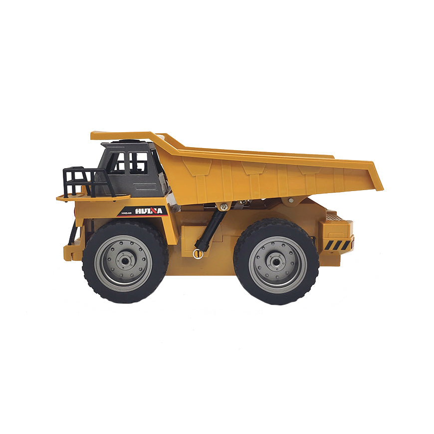 Remote Control Dump Truck – 6-Channel RC Construction Vehicle with Alloy Bucket & Driving Cab