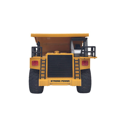 Remote Control Dump Truck – 6-Channel RC Construction Vehicle with Alloy Bucket & Driving Cab