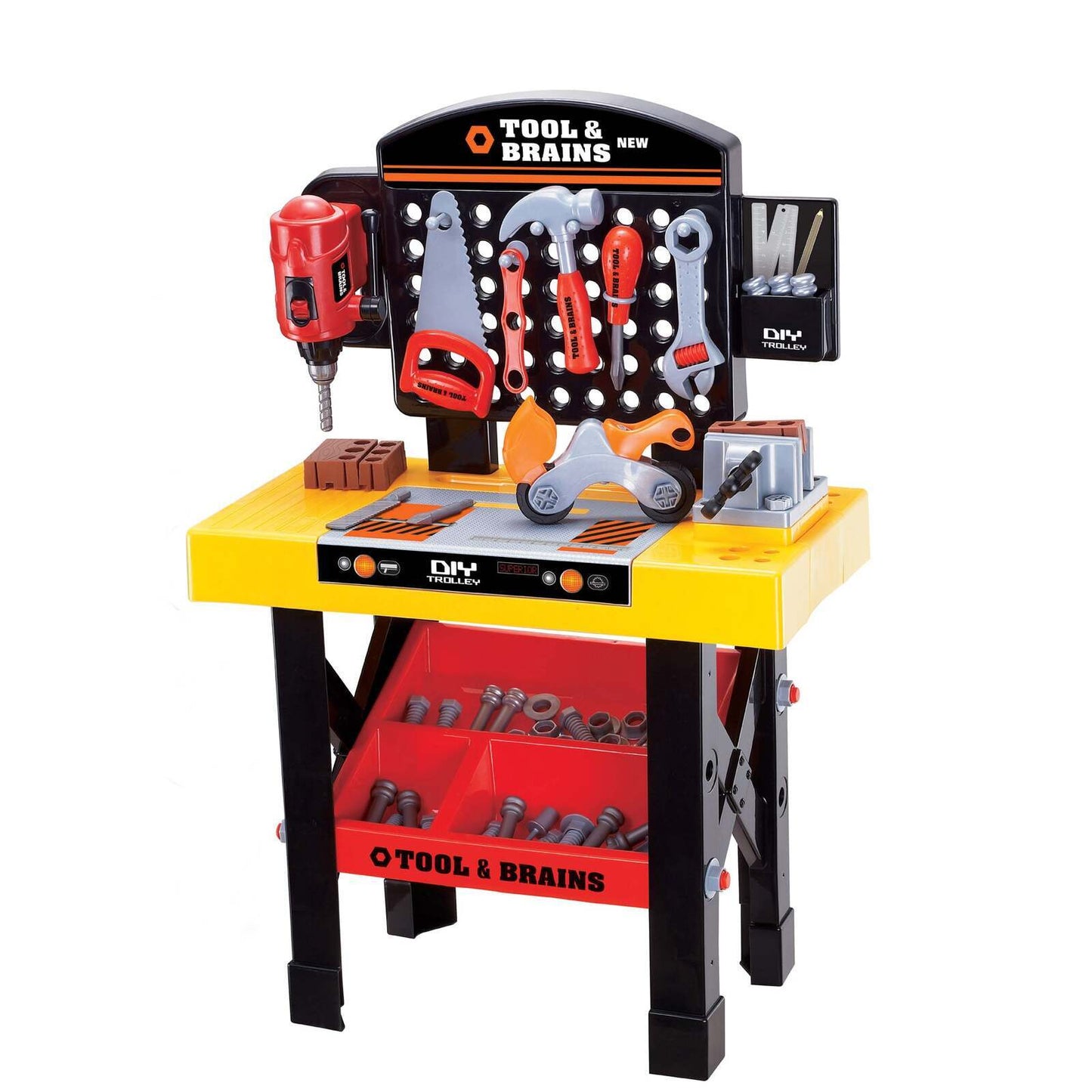 Kids Tool Workbench Playset – Toy Tools & Accessories for Pretend Construction Play