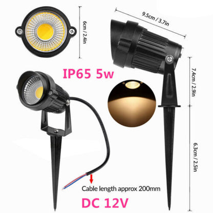 10X 12V LED Spotlights – Warm White Waterproof Garden Landscape Lights