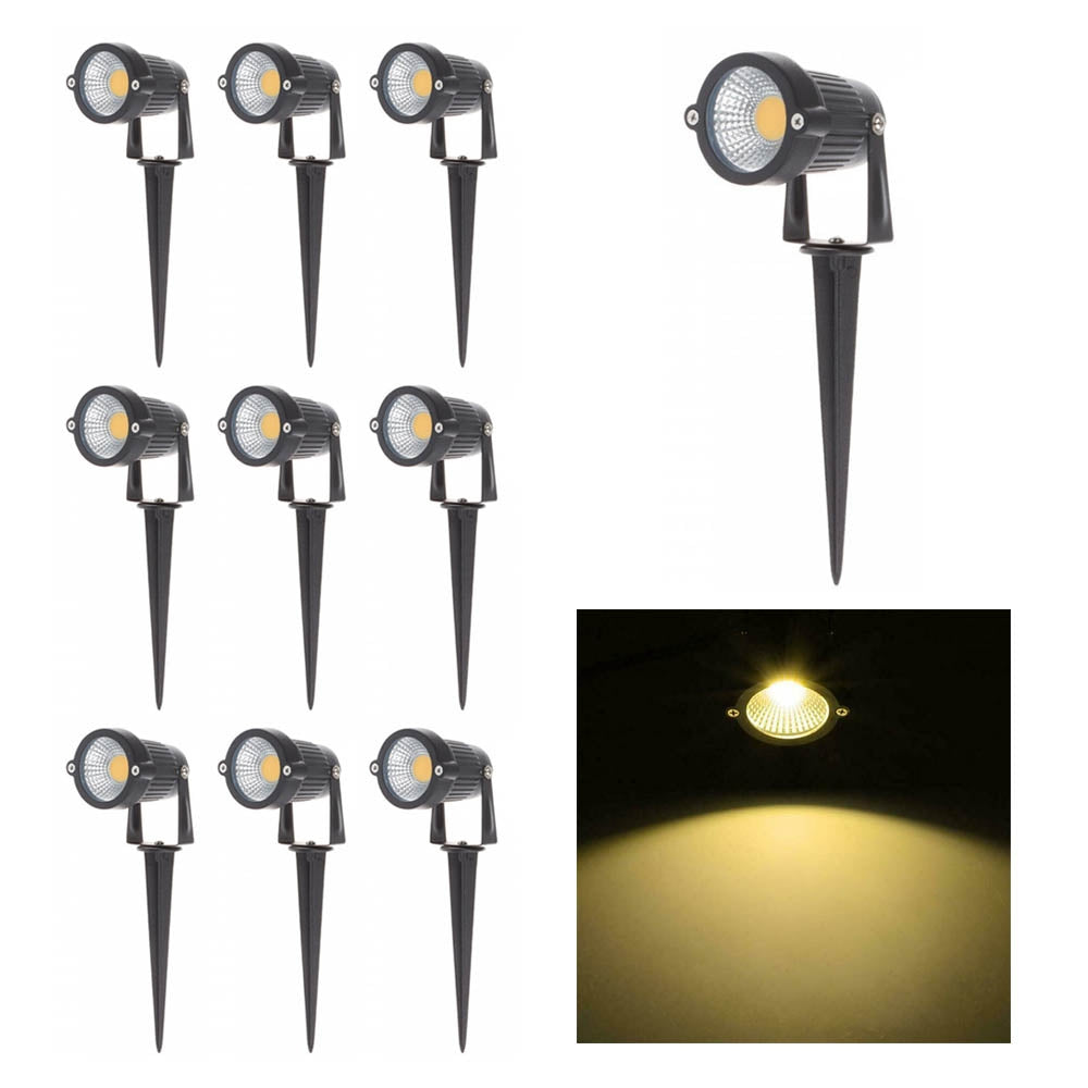 10PCS 12V LED Waterproof Garden Spotlights – Outdoor Landscape Flood Lights
