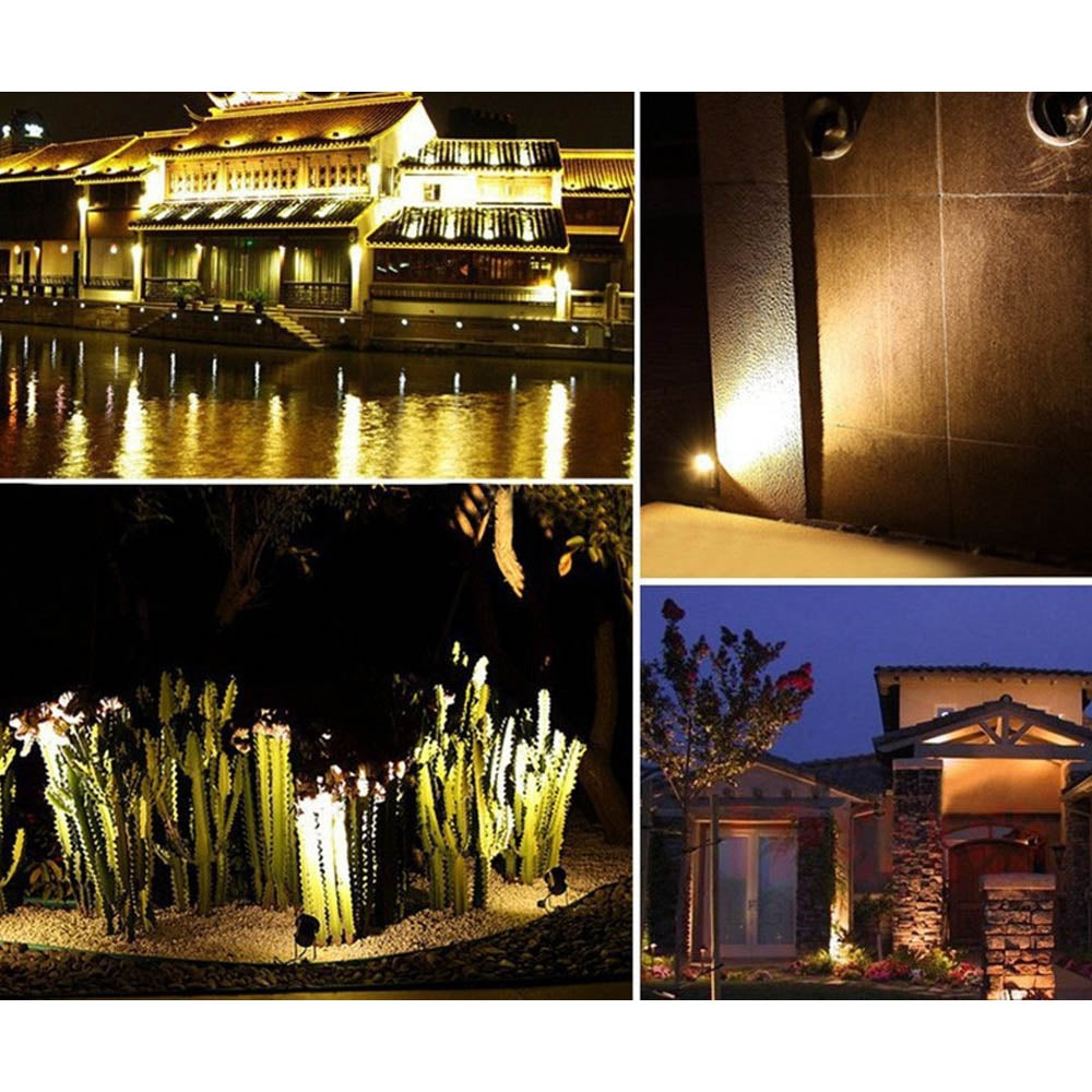 10PCS 12V LED Waterproof Garden Spotlights – Outdoor Landscape Flood Lights