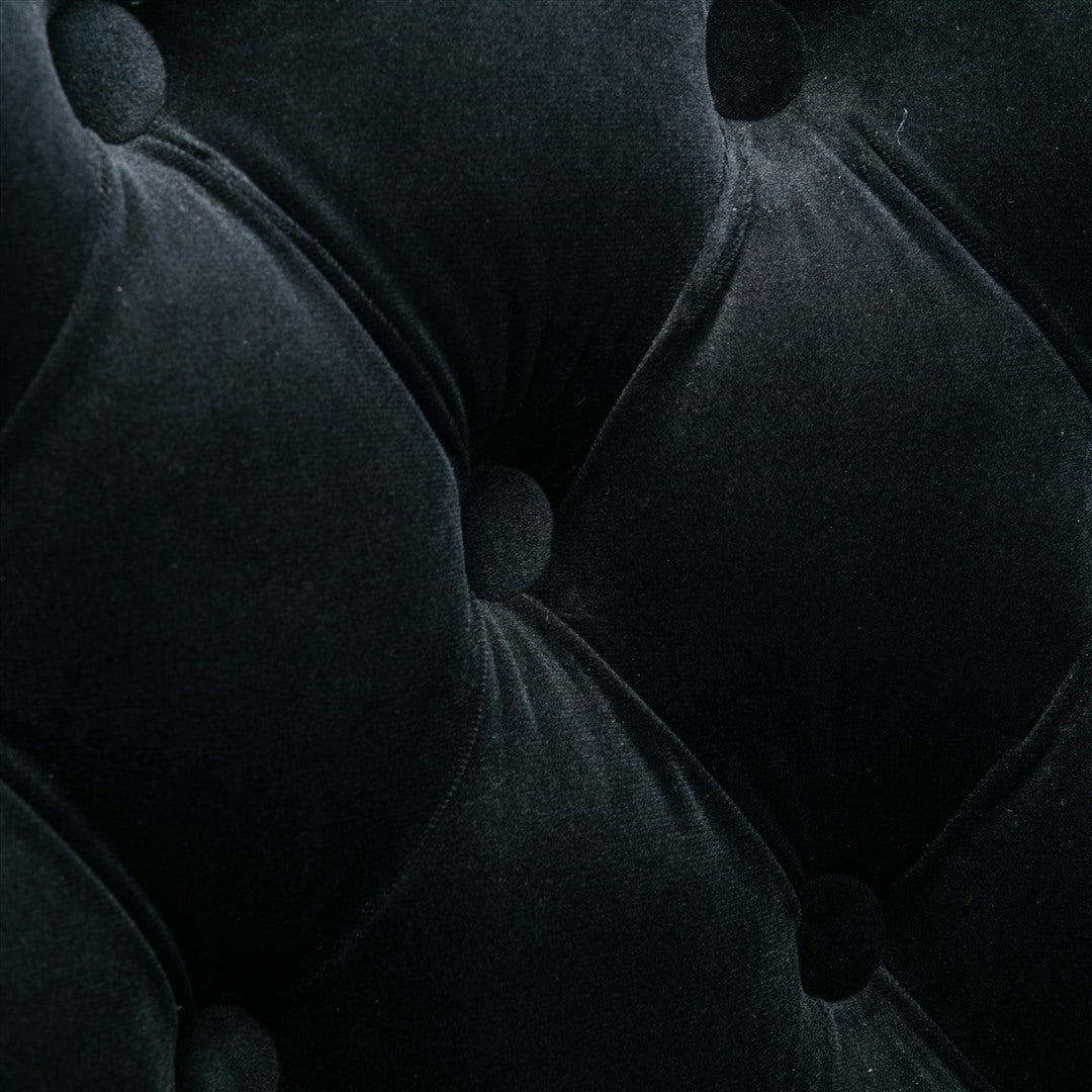 Braneit™ 4x Height Adjustable Swivel Bar Stool Velvet Nailhead Barstool with Footrest