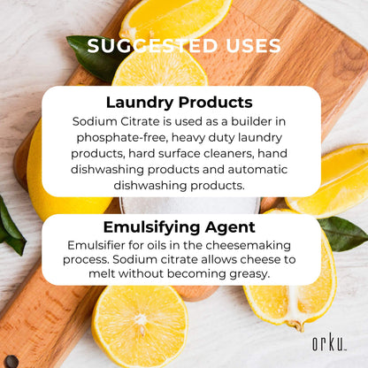 Bulk 20Kg Sodium Citrate Powder - Trisodium Food Grade Salt Acid Preservative