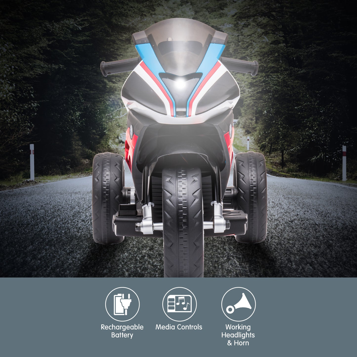 Kahuna BMW HP4 Race Kids Ride-On Motorbike – Red Electric Motorcycle Toy