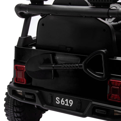 Kahuna S619 Gravity Kids Electric Ride-On Car – Black with Remote & 12V Battery