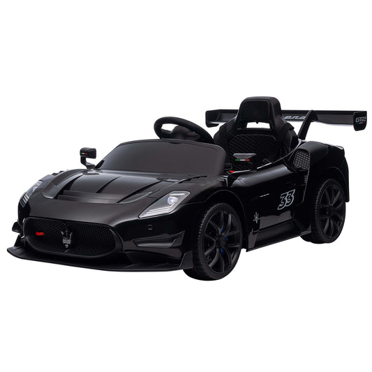 Kahuna Maserati MC20 GT2 Licensed Kids Electric Ride-On Race Car – Black 12V with Remote