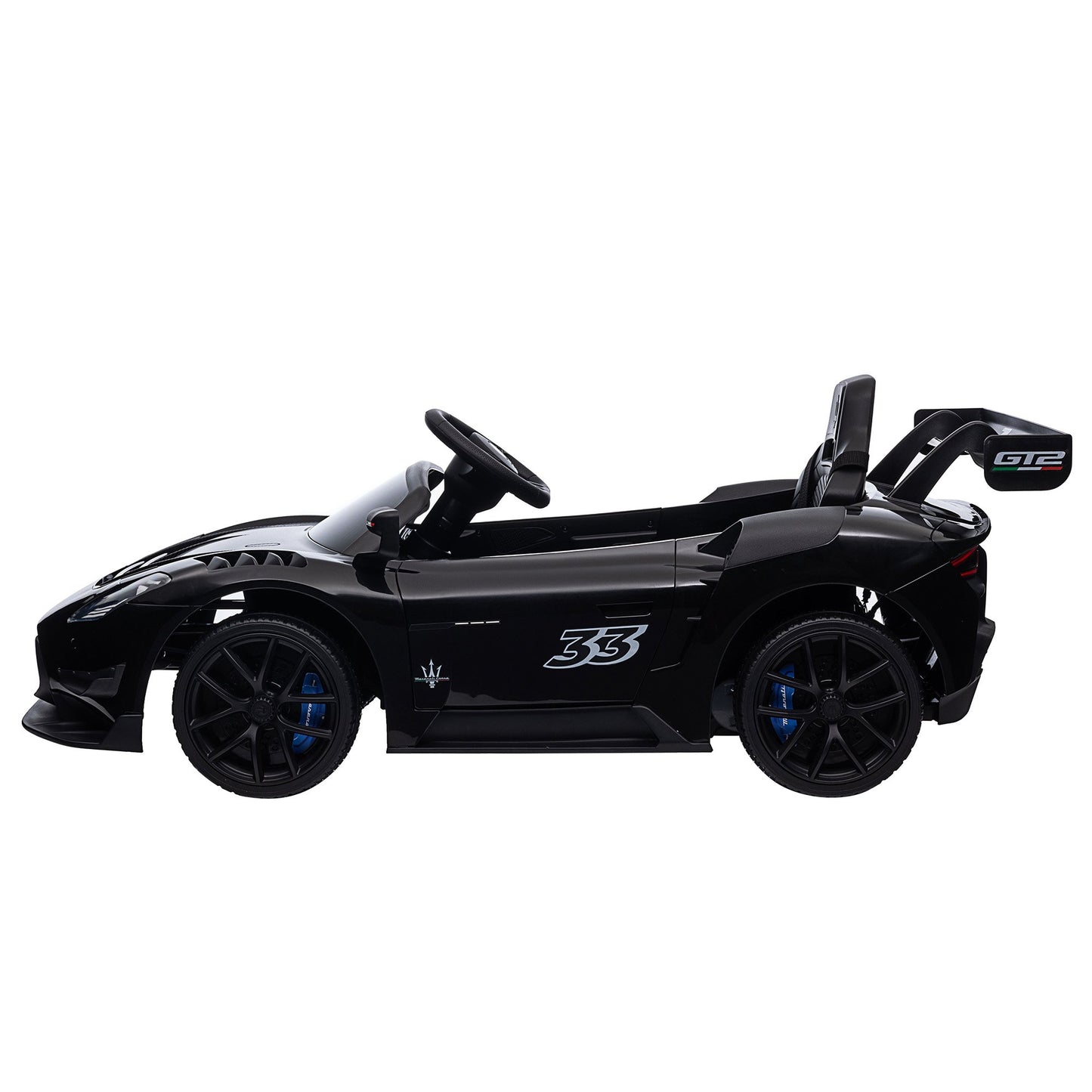 Kahuna Maserati MC20 GT2 Licensed Kids Electric Ride-On Race Car – Black 12V with Remote