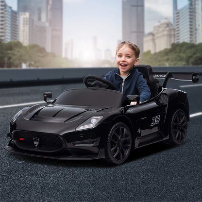 Kahuna Maserati MC20 GT2 Licensed Kids Electric Ride-On Race Car – Black 12V with Remote