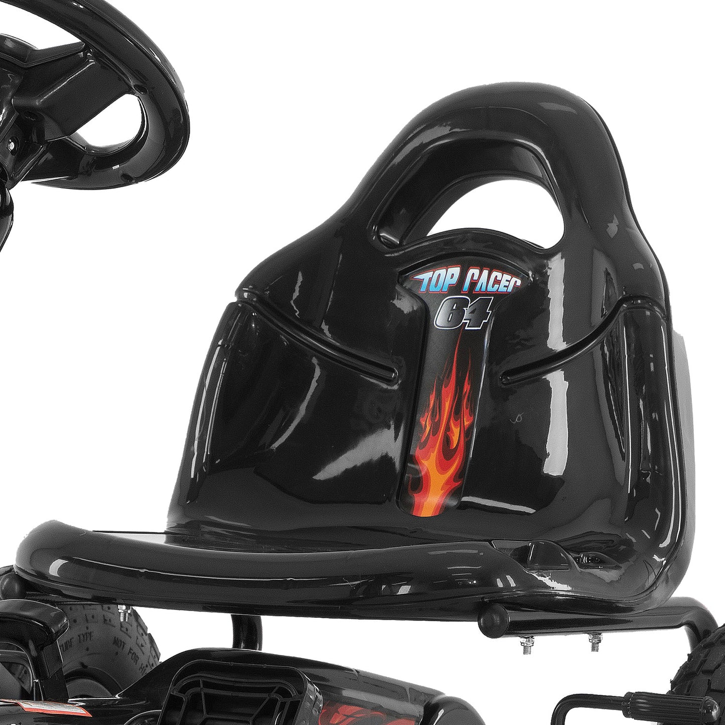Kahuna G95 Kids Pedal-Powered Go Kart – Black Ride-On Racing Car