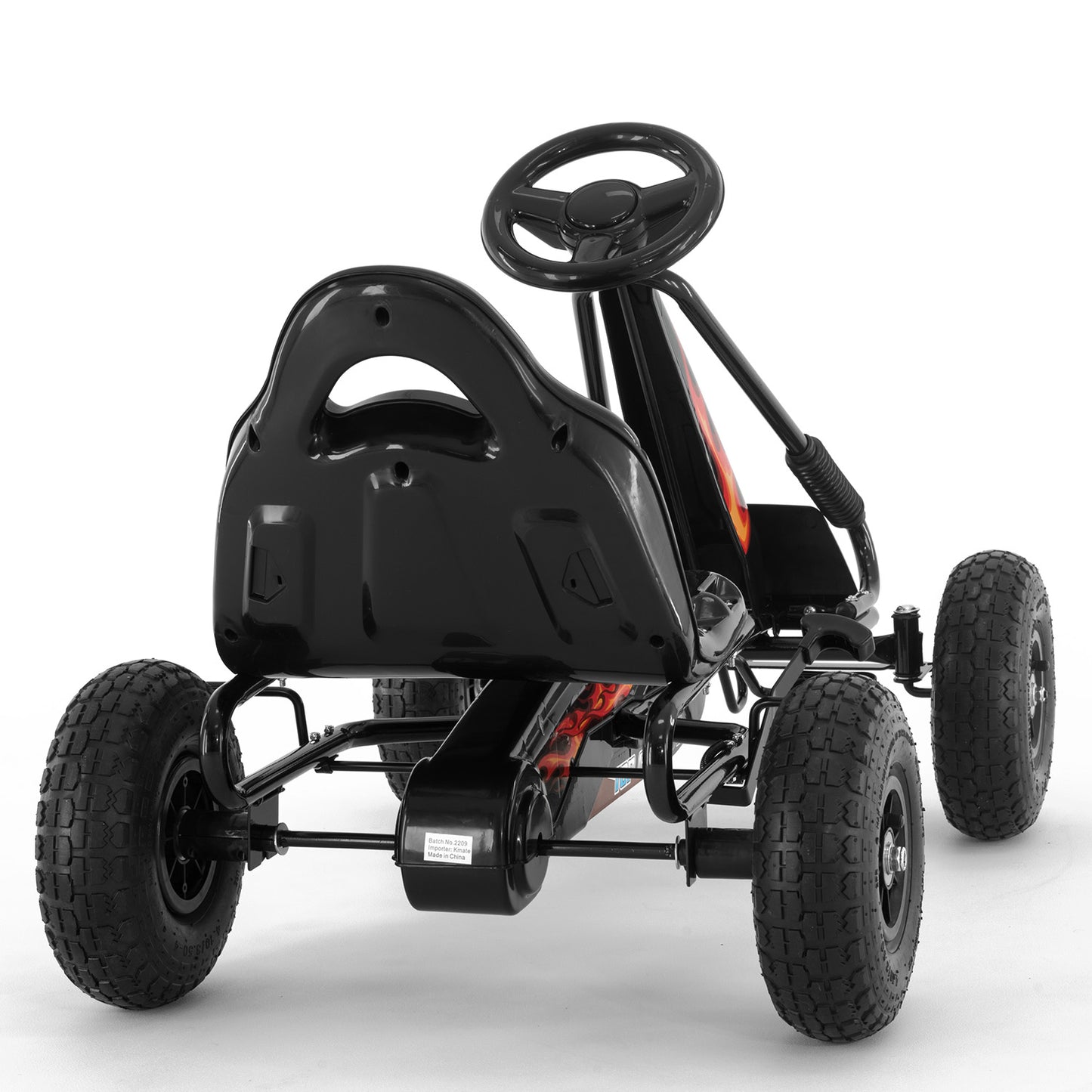 Kahuna G95 Kids Pedal-Powered Go Kart – Black Ride-On Racing Car