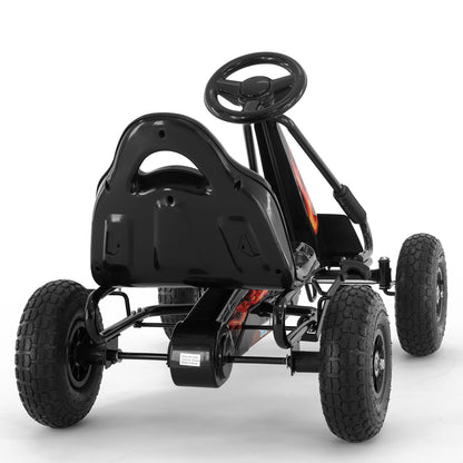 Kahuna G95 Kids Pedal-Powered Go Kart – Black Ride-On Racing Car