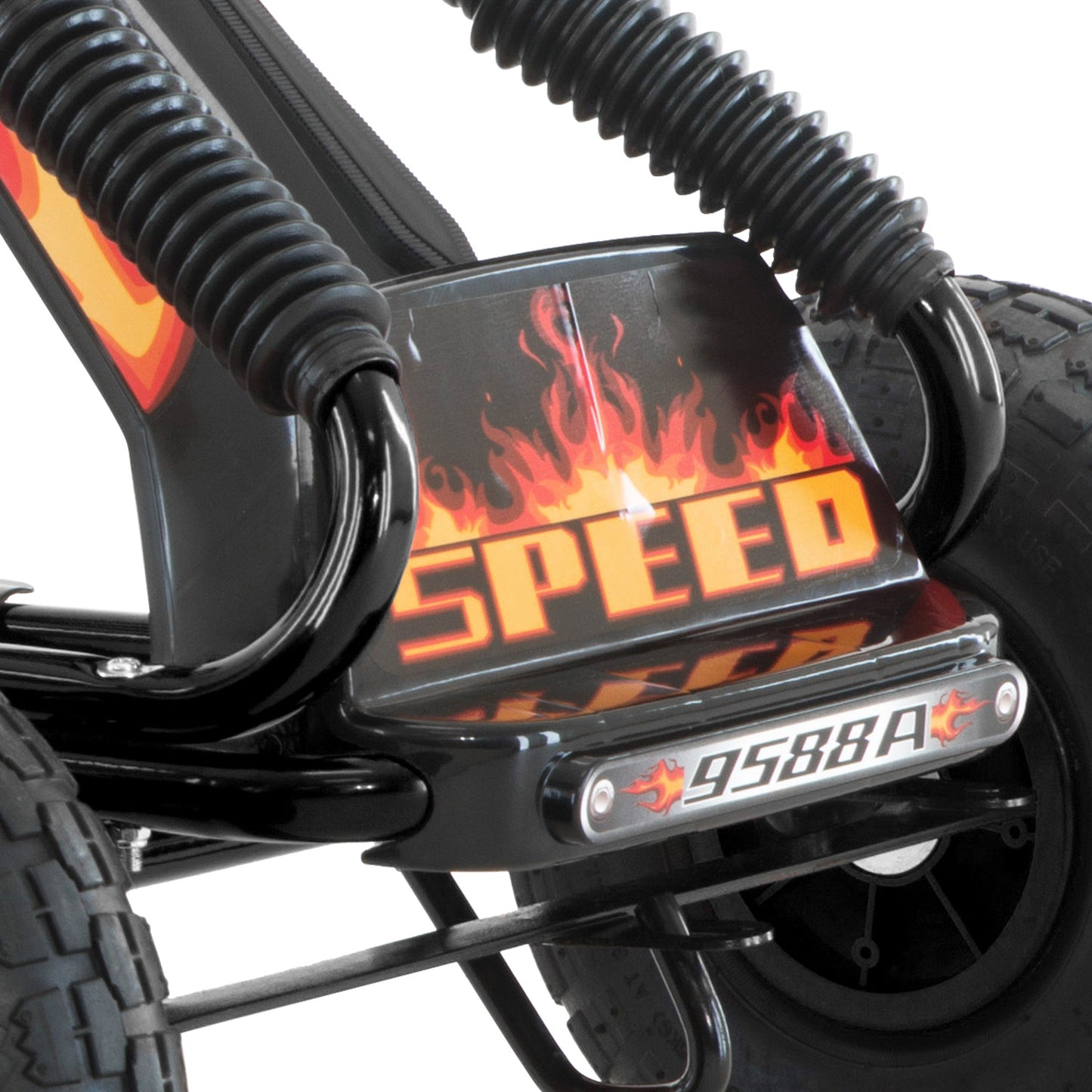 Kahuna G95 Kids Pedal-Powered Go Kart – Black Ride-On Racing Car