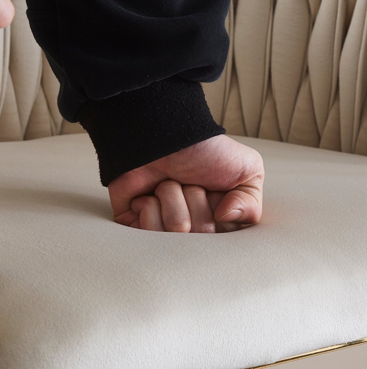 Braneit™ 2x Height Adjustable Blue Swivel Bar Stool Velvet Golden Round Base Barstools Chairs