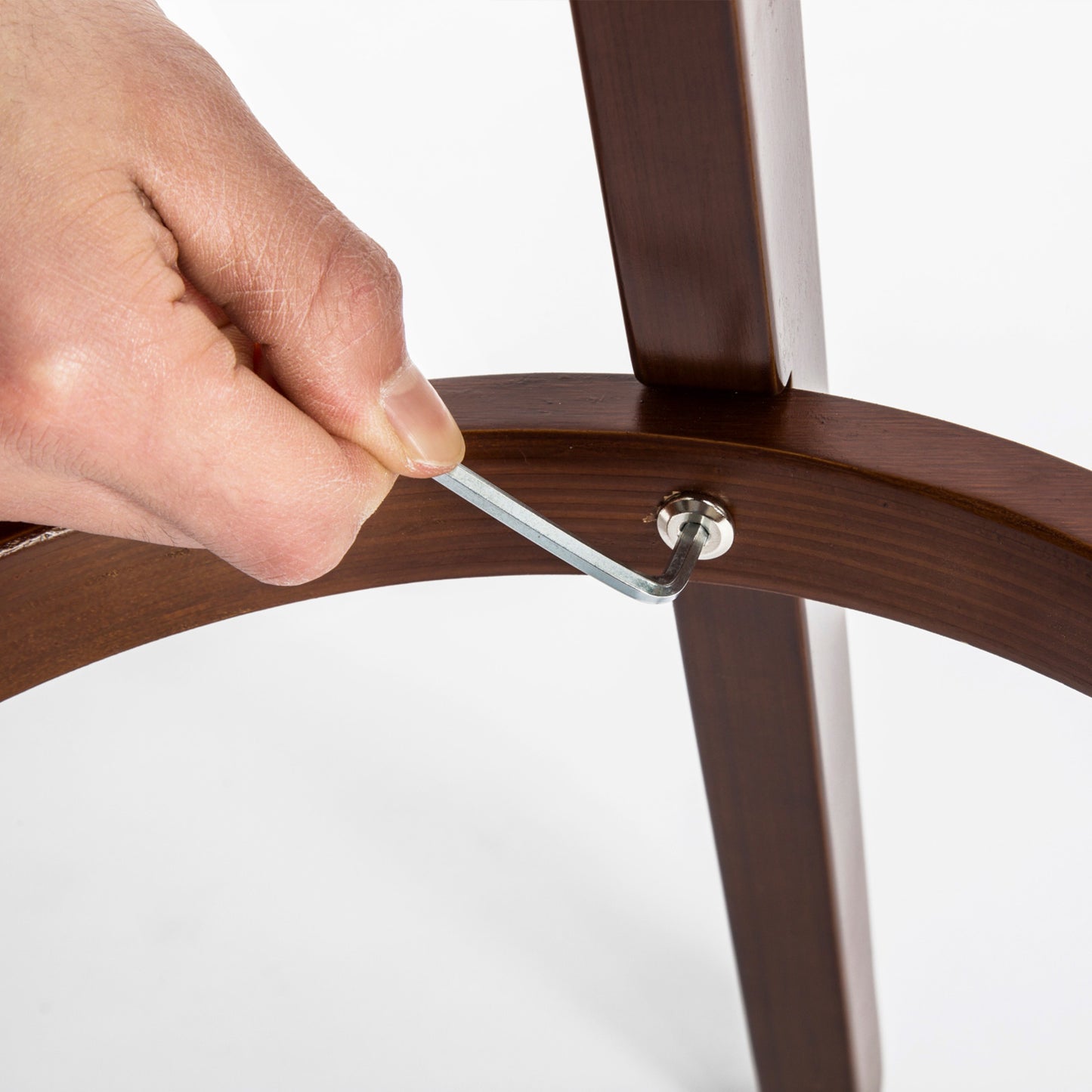 Braneit™ Set of 2 LEILA 72cm Wooden Bar Stools – Black Brown Leather Dining Chairs