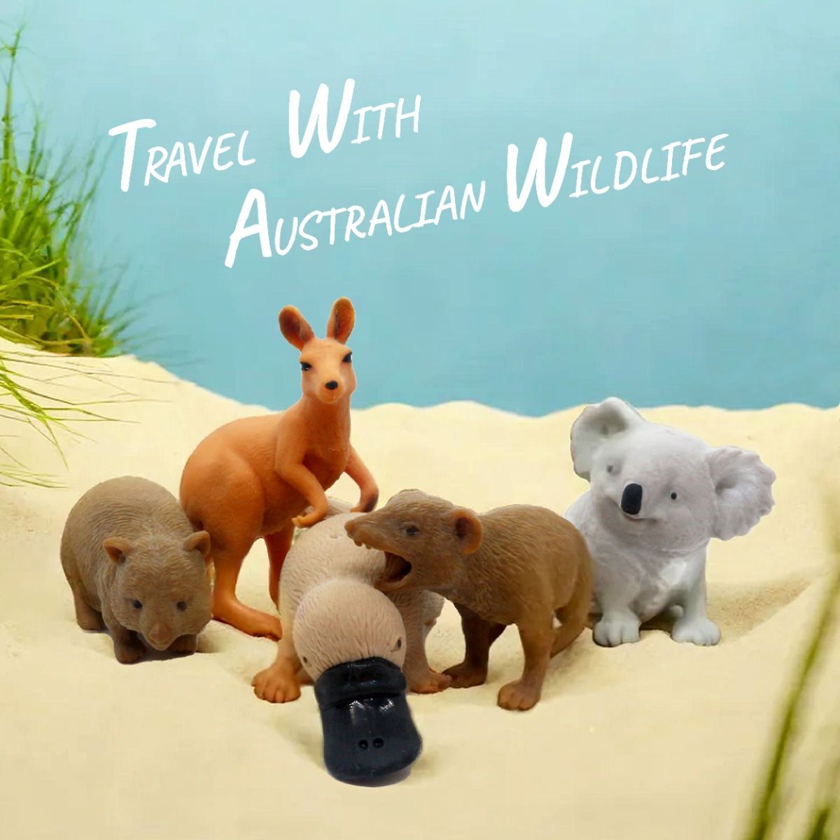 Stretchy Squishy Australian Wildlife Gift Set – Sensory Animal Toys for Kids