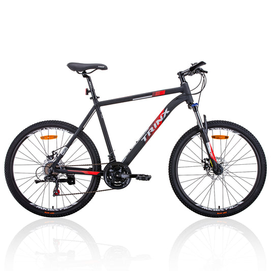 Trinx 26" Men’s Mountain Bike – 21-Speed Shimano, 17" Frame, Matt Black White/Red