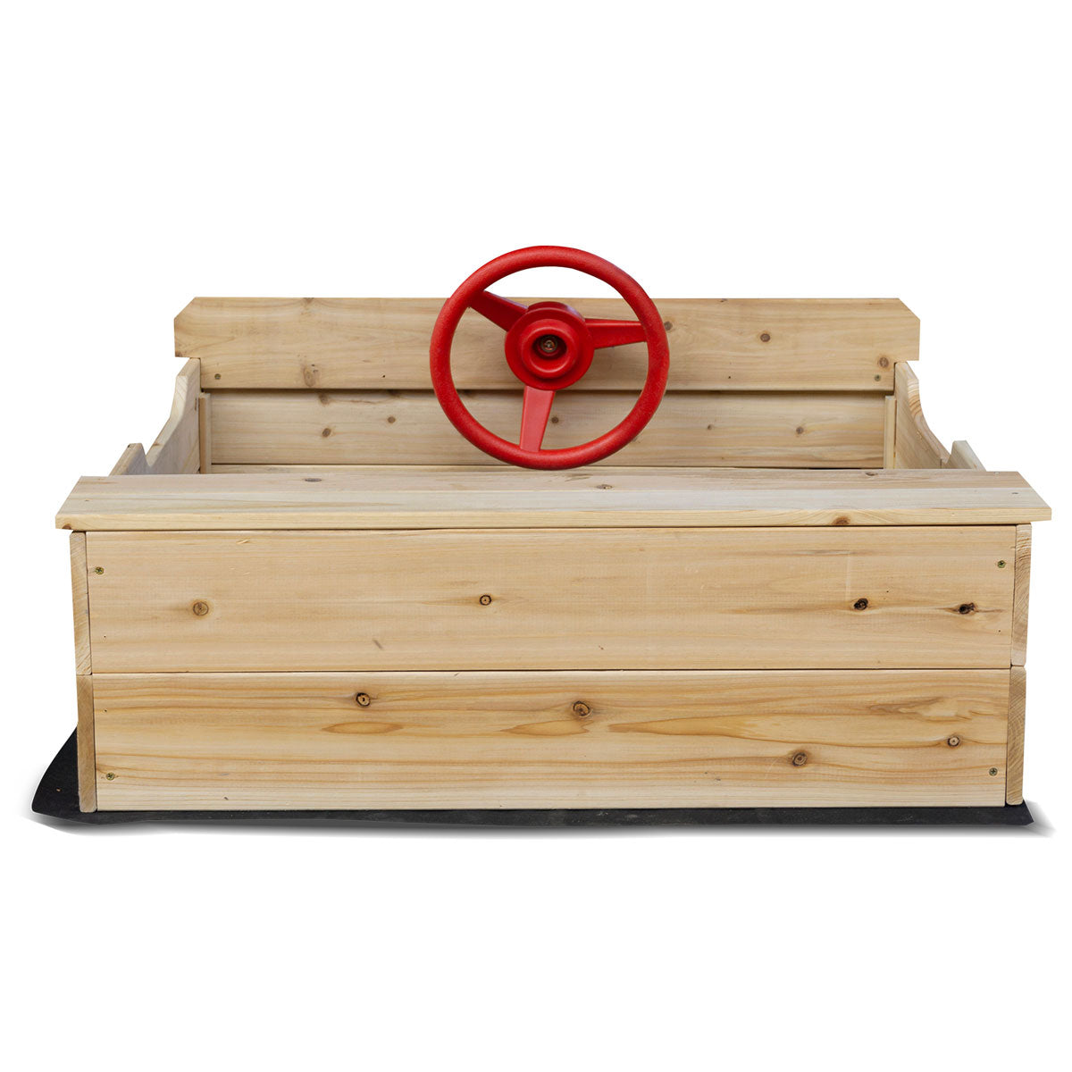 Lifespan Kids Outback Interactive Sandpit – Wooden Outdoor Play Box with Cover